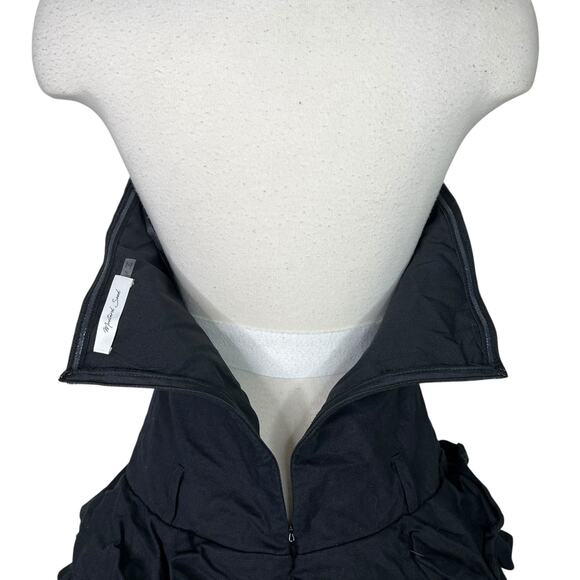 Mustard Seed Halter Black Mini Dress Romper Tiered Ruffle Y2K Goth Scene Medium - Picture 4 of 10